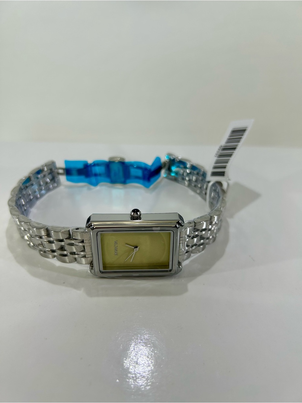 Two Tone Watch Silver Bracelet with Gold Dial 26mm Invicta Rectangular - Picture 5 of 10